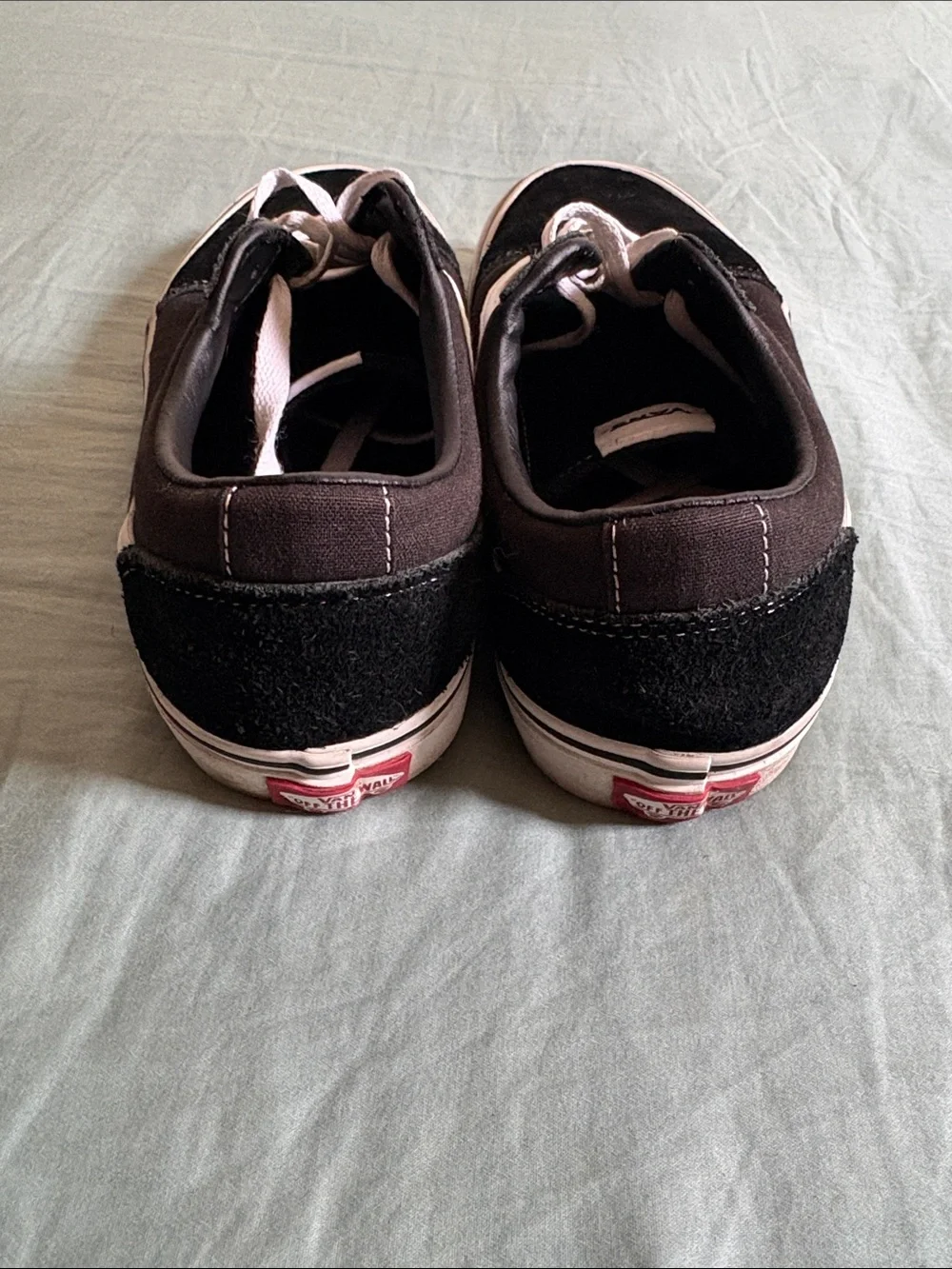 Vans Black and White Old Skool Sneakers with White Side Stripe